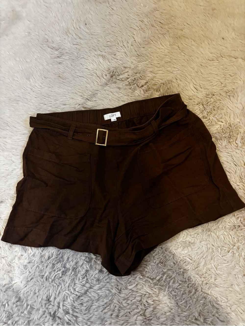 Brown LOFT shorts